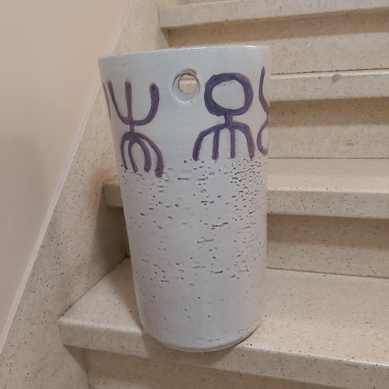Image 1 of Perignem floor vase handmade 1960 Elisabeth Vandeweghe 
