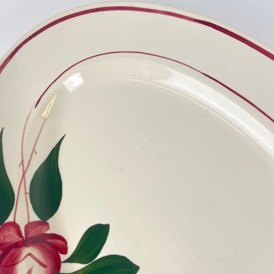 Image 1 of Grande piatto ovale "Samois" di Sarreguemines, inizio XX secolo