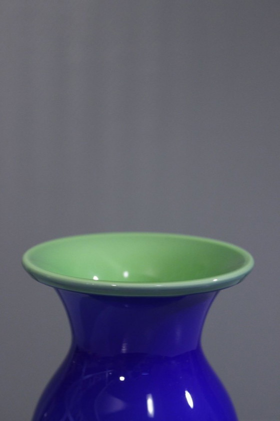 Image 1 of Anja Kjaer & Holmegaard – Vase „Isis“, postmodernes Design, Dänemark 1999