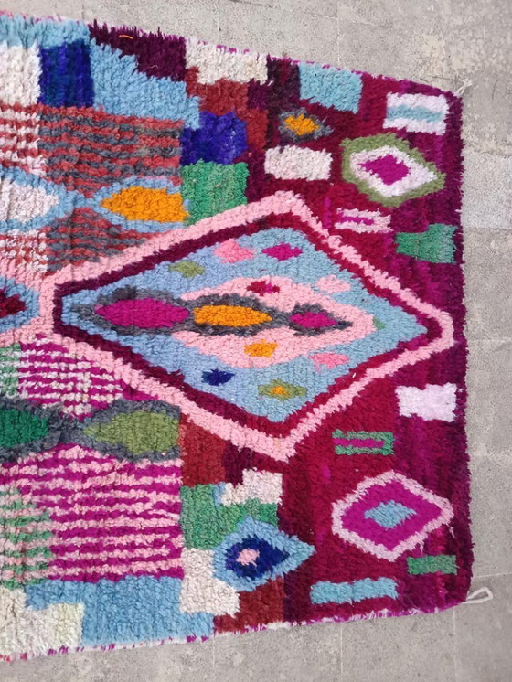 Image 1 of Tapis berberi multicolori in lana 300x150 cm