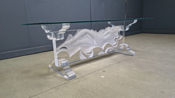 Image 1 of Acrylic coffee table by Fabian Art, 1980s