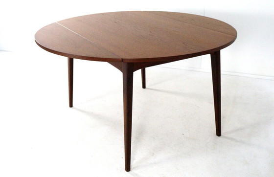 Image 1 of Louis van Teeffelen for Wébé round dining table 'Breda' vintage