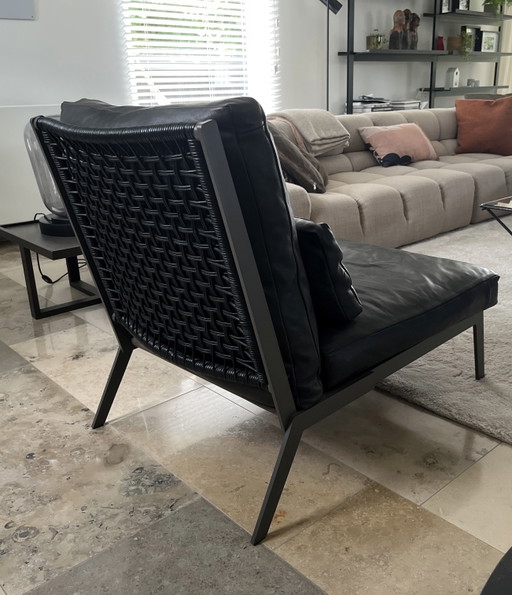 Sessel aus Anilinleder – fauteuils, Leather, Metal (photo 2 of 5)