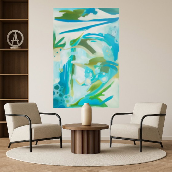 Acrylic Painting #Verde 150x100cm – joart, Paintings & Drawings, Canvas (photo 3 of 15)