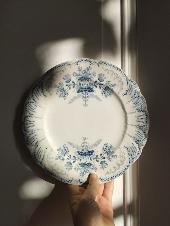 Image 1 of "Regency": 6 platos de postre de piedra de hierro de St-Amand & Hamage