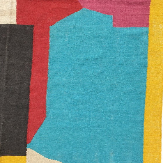 Tapisserie Serge Poliakoff | Gouaches | Laine tissée main sur coton | Textile d'Art tissé plat | 174 × 259 (photo 11 of 11)