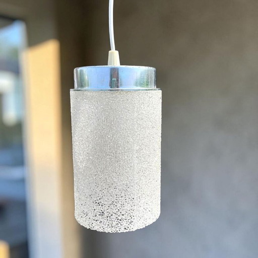 French mid century sugar crystal crushed ice acrylic pendant light – hanglampen, Plastic