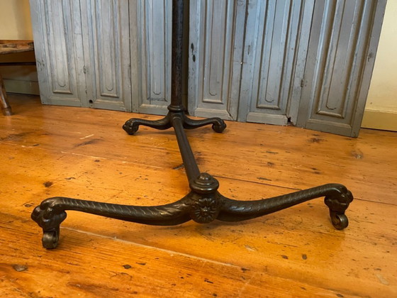 Elkhart Bedside Table Reading Table Lectern Sidway Table French antique, Wood, Iron, Black (photo 9 of 23)