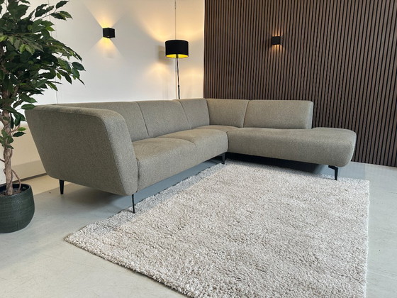 Image 1 of Moss green sample sofa in mint condition, 274x220 cm