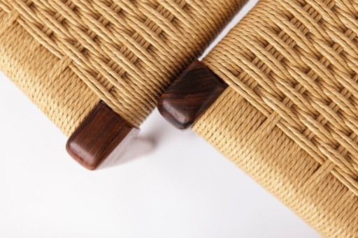 4 di 6 sedie modello 71 di Niels Otto Møller, sedie da pranzo danesi di metà secolo, in palissandro, anni '60