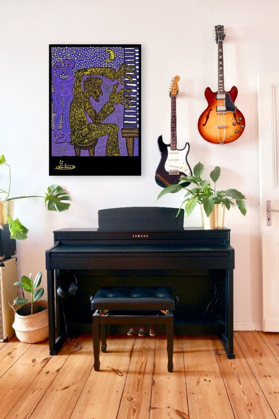 Image 1 of El pianista - Robert Combas - 1989 - Póster 70 x 100 cm