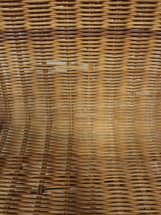 Mid-century stoel teak & rotan, Kuipstoelen, Hout, Bruin (foto 10 van 11)
