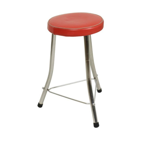 Image 1 of Sgabello Brabantia anni '50 cromato