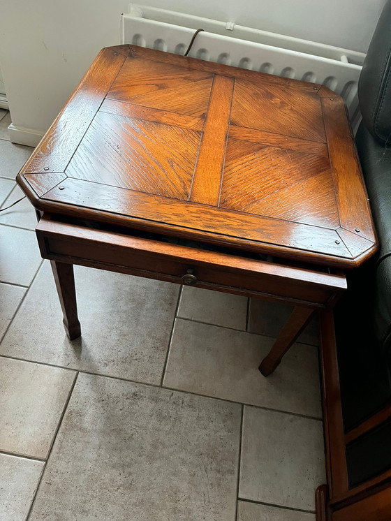 Image 1 of cherry coffee table and side table