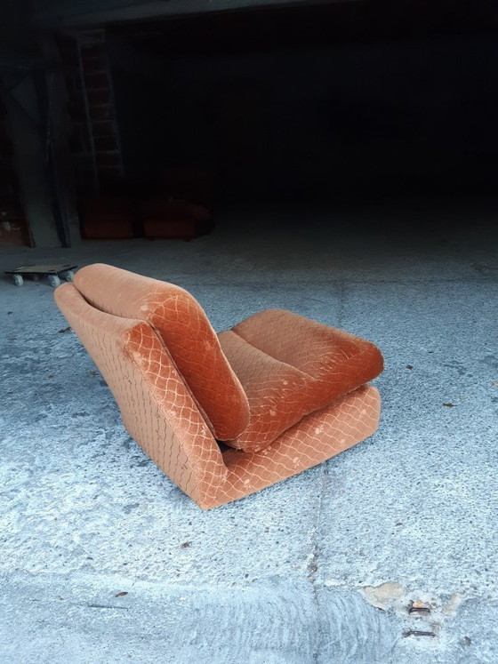Image 1 of 2/7 Orange chair Ligne Roset Pr M. Ducaroy Mod. Albany, Design Ép. Vintage