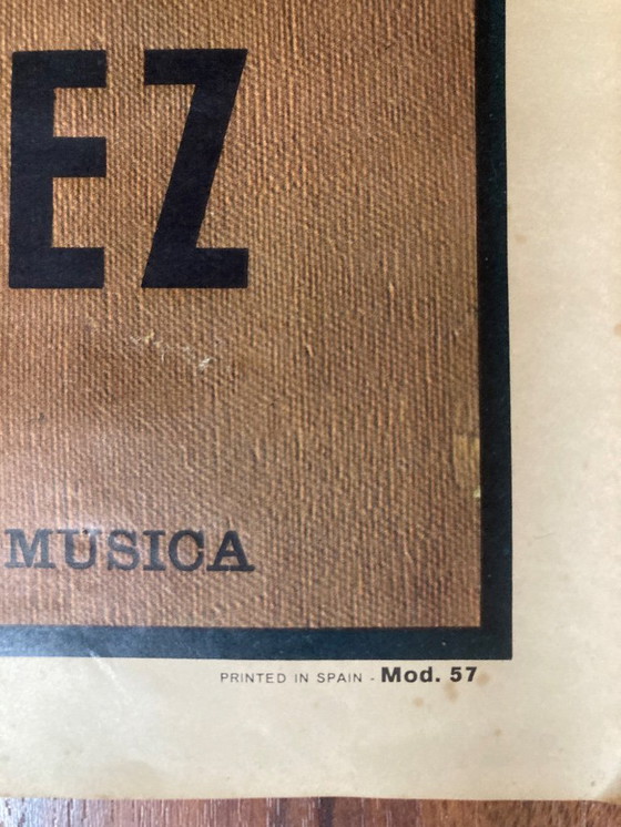 Image 1 of Grande manifesto originale della corrida - anni '60 - decorazione d'epoca