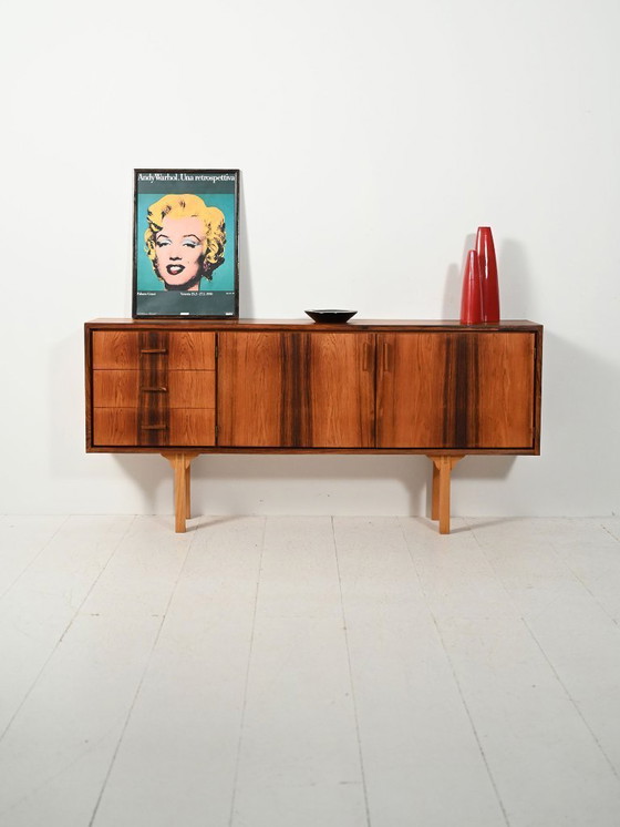Image 1 of Small Scandinavian rosewood sideboard