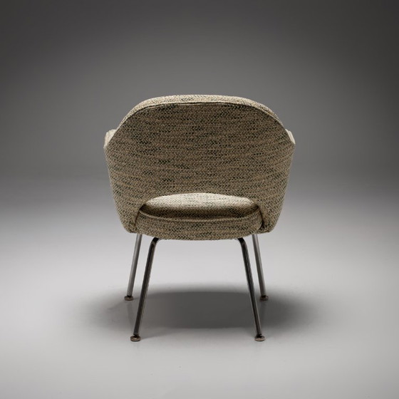 Image 1 of Model 71 Dining Chair in Green-Yellow by Eero Saarinen for Knoll