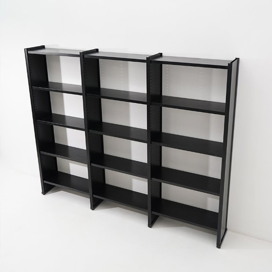 Image 1 of Black metal bookcase, 1970s