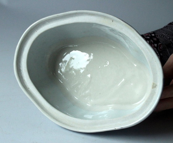 Image 1 of Pot à poisson chinois en céramique - Pot à hareng - Céramique - Vintage