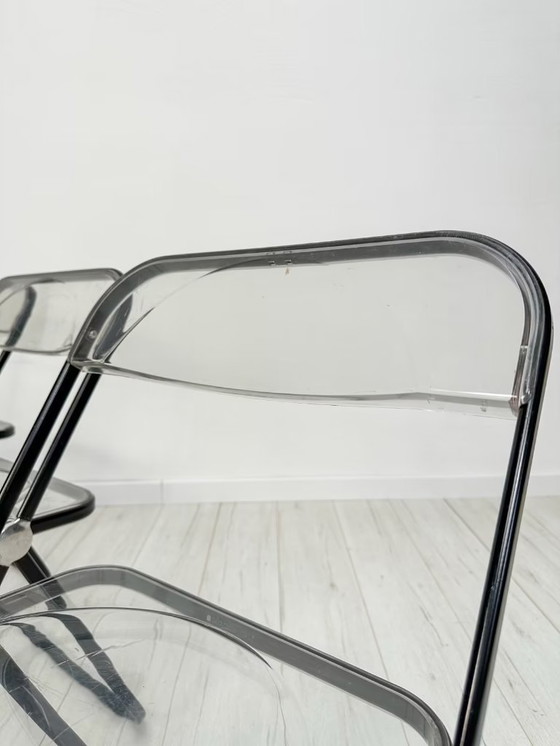Image 1 of 3x Vintage Plia Folding Chairs by Giancarlo Piretti for Anonima Castelli