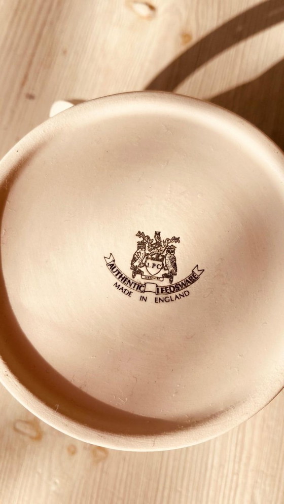 Image 1 of Set di 2 tazze "twist" in ceramica color crema Leeds Pottery Company