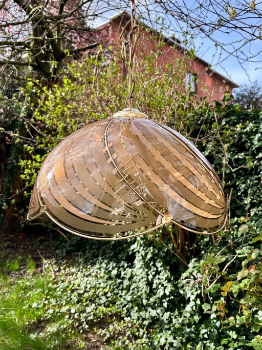 Plafonnier massif style Hollywood Regency