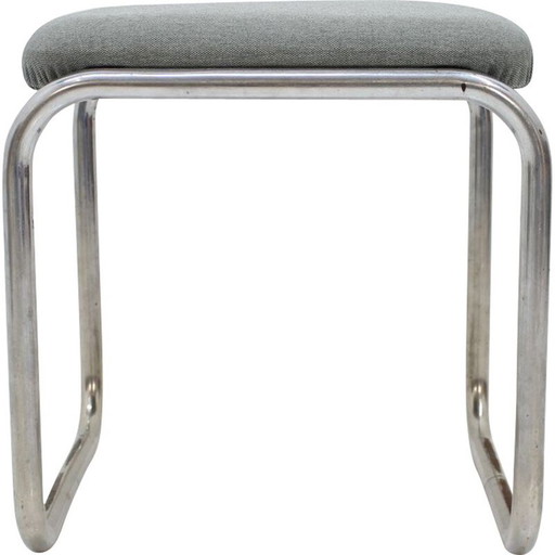 Vintage chrome stool by Robert Slezák, Czechoslovakia, 1930s