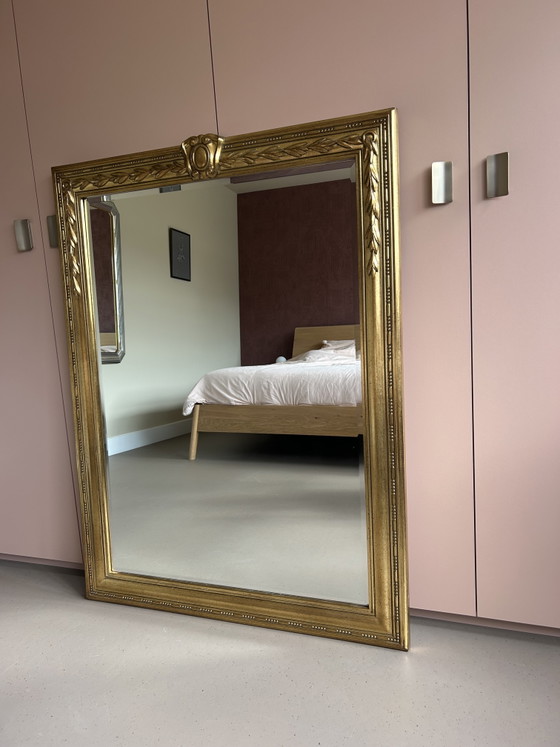 Espejo grande Art Déco de DeKnudt, 122 x 92 cm. – Wood, Gold (photo 9 of 11)