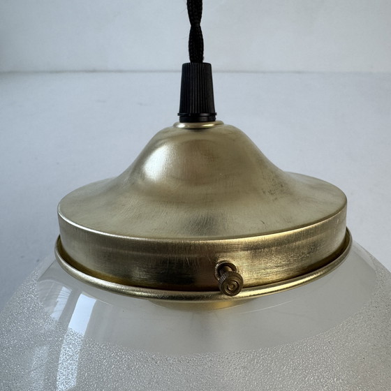 Image 1 of Pair of Vintage Granite Glass Hangers