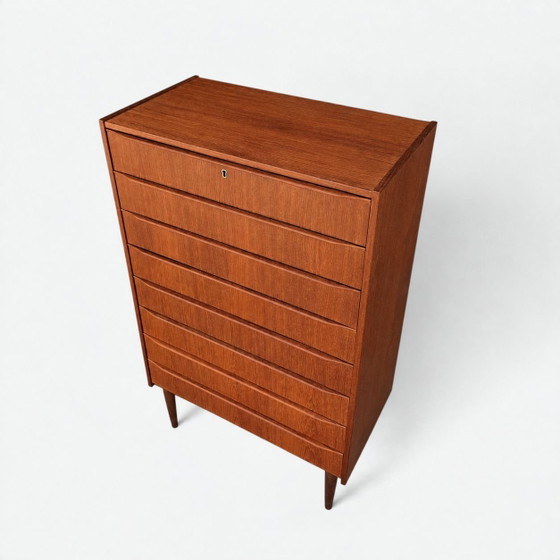 Vintage tall boy chest of drawers – Wood (photo 4 of 6)