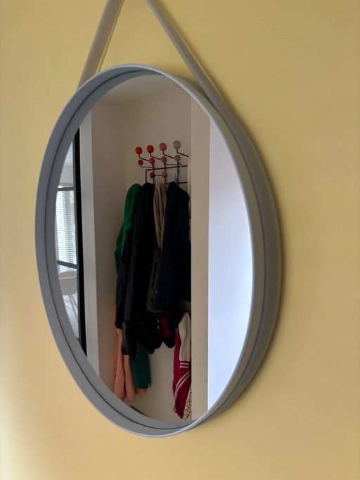 Hay Strap Mirror Large 70cm | Light Grey 
