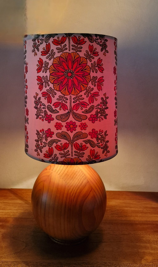 Vintage tafellamp mid century design teak