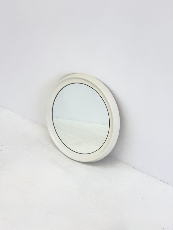 Image 1 of Space Age round mirror in white from Schönbuch