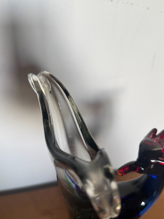 Vintage Murano Sommerso Glass Bird – Vases, Murano Glass (photo 5 of 11)