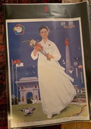 Set aus 3 original nordkoreanischen Propagandaplakaten
