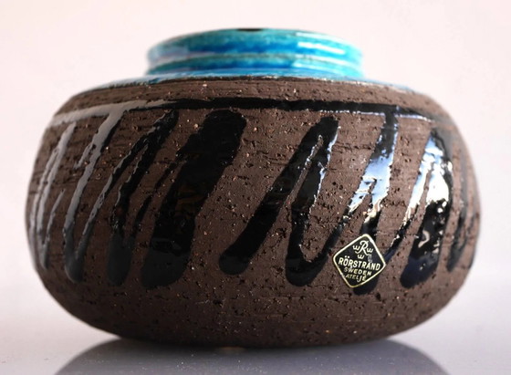 Image 1 of Mid-century modern studio art ceramic vase by Inger Persson for Rörstrand, Sweden, 1970s