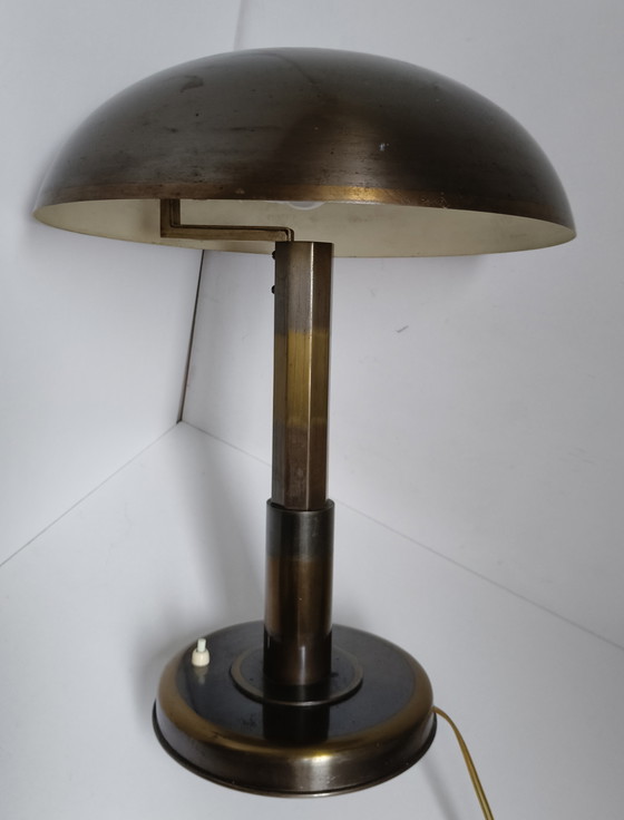 Image 1 of Bauhaus Art Deco Messing tafellamp 