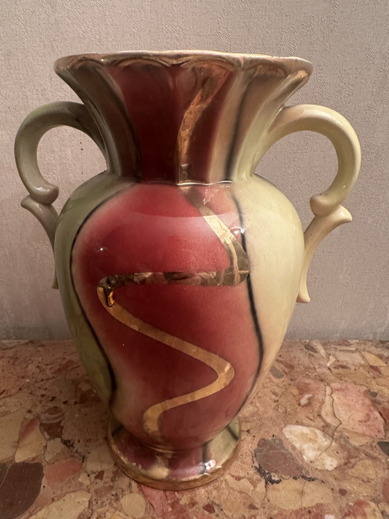 Image 1 of 1950s West Germany Ceramic vase signed Foreign