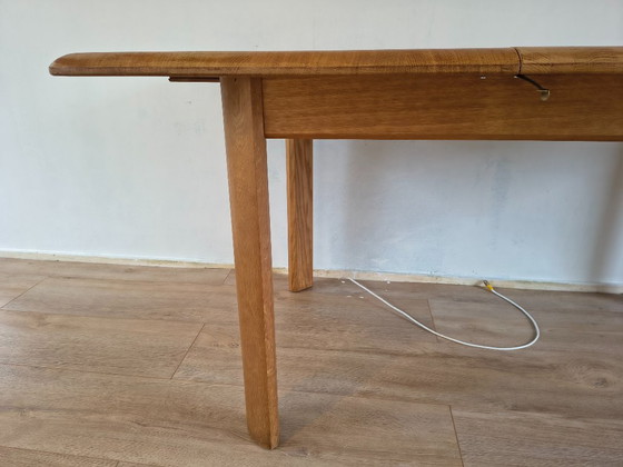 Oak Dining Table – Designer & Extendable – Wood (photo 11 of 20)