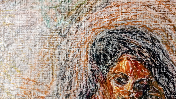 Image 1 of Tineke van steenbergen Ragazza americana 30 x 24 cm