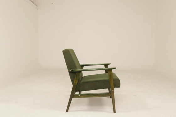 Image 1 of Mid-century modern accent, diep olijfgroen, 1970