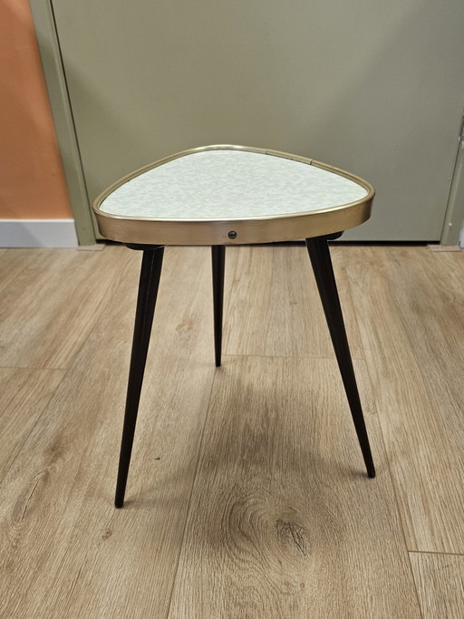 Vintage Tall Green Plant Table Small Table Side Table