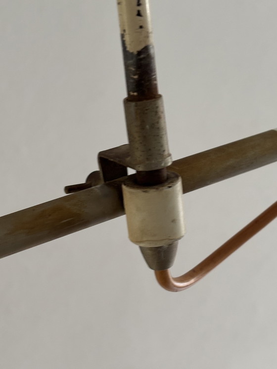 Image 1 of JJM Hoogervorst Anvia counter balance ceiling lamp Holland mid 1950