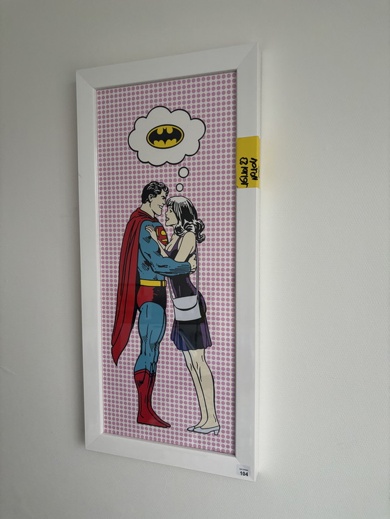 Image 1 of Pink  dots zeefdruk 