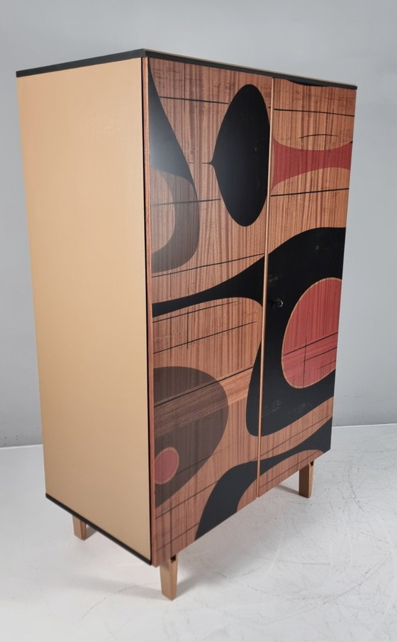 Image 1 of Vintage kledingkast in essenhout, jaren 70