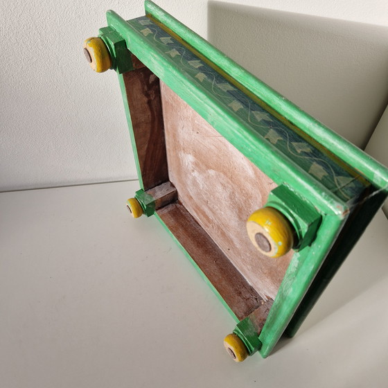 Image 1 of Vintage plant table Indian side table 90s