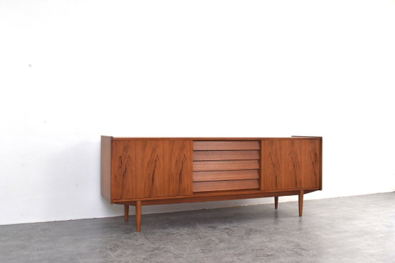 Credenza Trio in teak Mid-Century di Nils Jonsson per Hugo Troeds, anni '60., Credenze, Legno, Marrone (foto 9 di 15)
