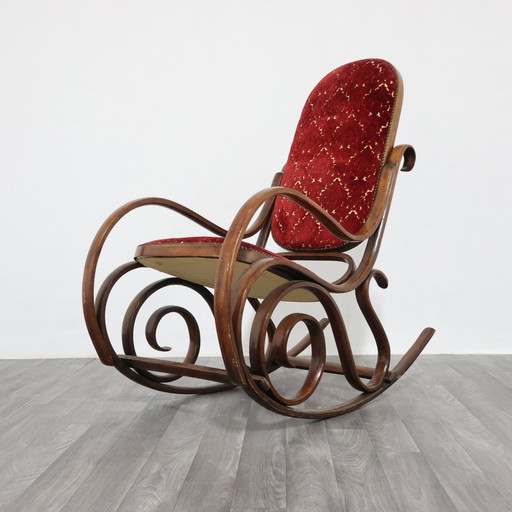 Fauteuil à bascule Thonet Vintage Mid-Century Design