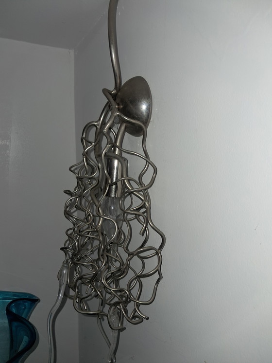 Image 1 of 2 lampade da parete di marca Van Egmond Hollywood in nichel